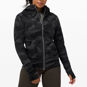 Lululemon Camo Print Scuba Hoodie Sz 4/6